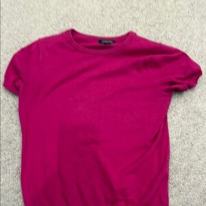 Short sleeve cotton sweater